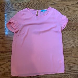 Pim + Larkin bow sleeve top